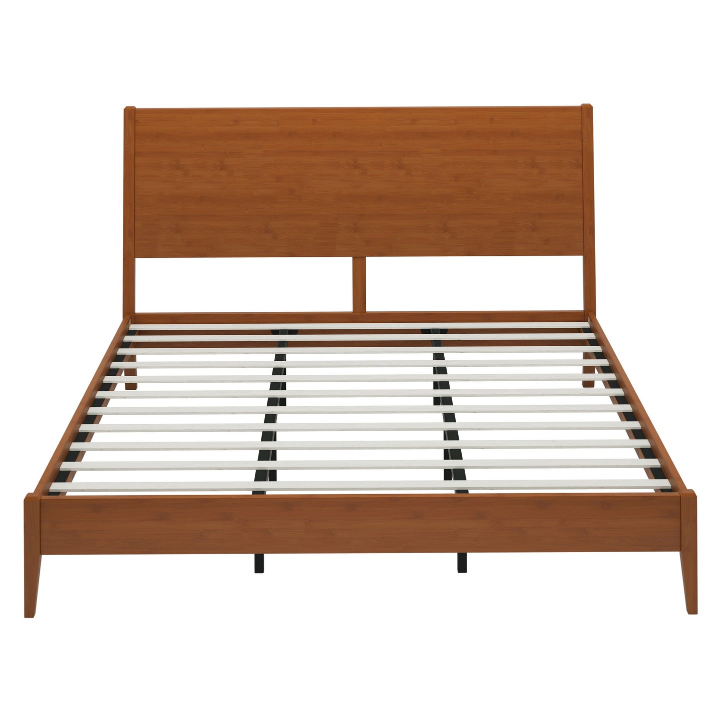 Modern Sled Platform Bed Frame With Slats