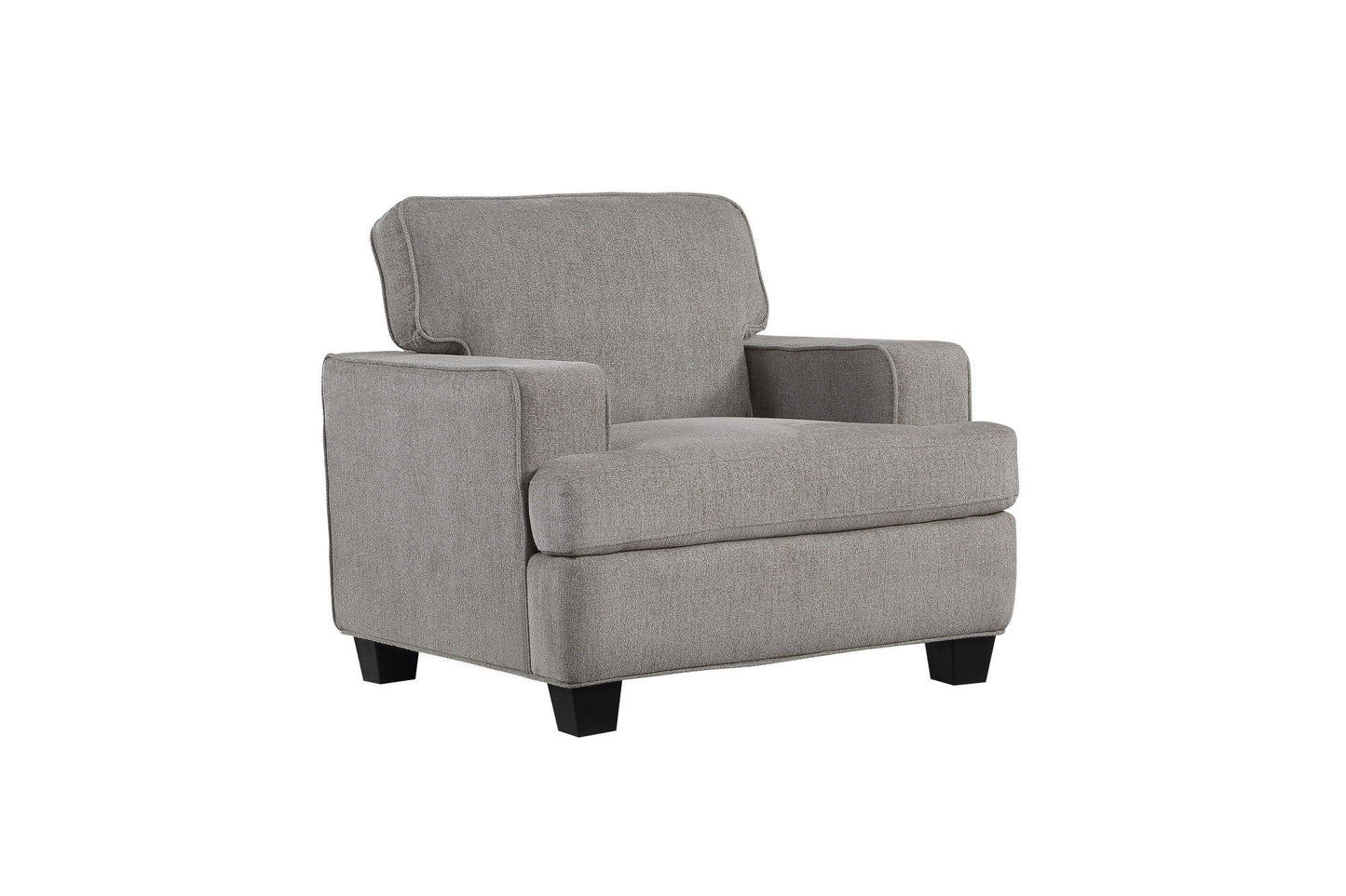 Contemporary Accent Chair - Gray - Wood