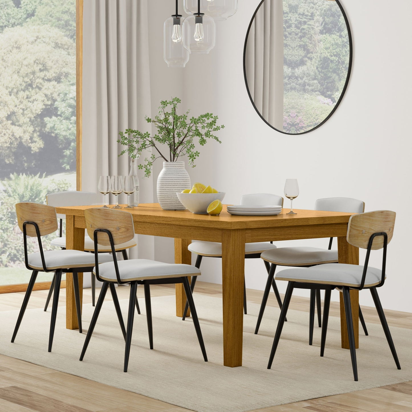 Mavis - Silla de comedor tapizada (juego de 2)