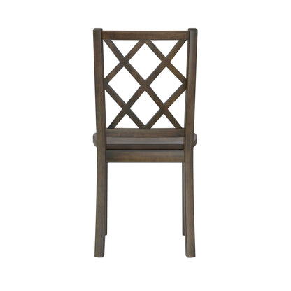 Juego de mesa de comedor de 5 piezas aterciopelado - Marrón