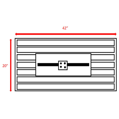Mesa para fogata de exterior con tapa, construcción duradera, color negro