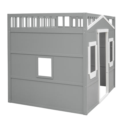Elegant House Loft Bed With Ladder