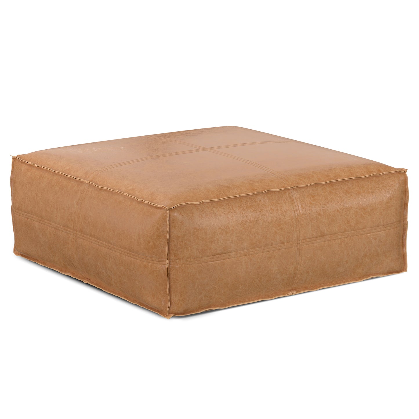 Brody - Puf cuadrado grande para mesa de centro