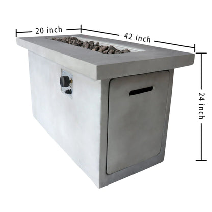Mesa para fogata de exterior de gas propano/gas Construcción duradera