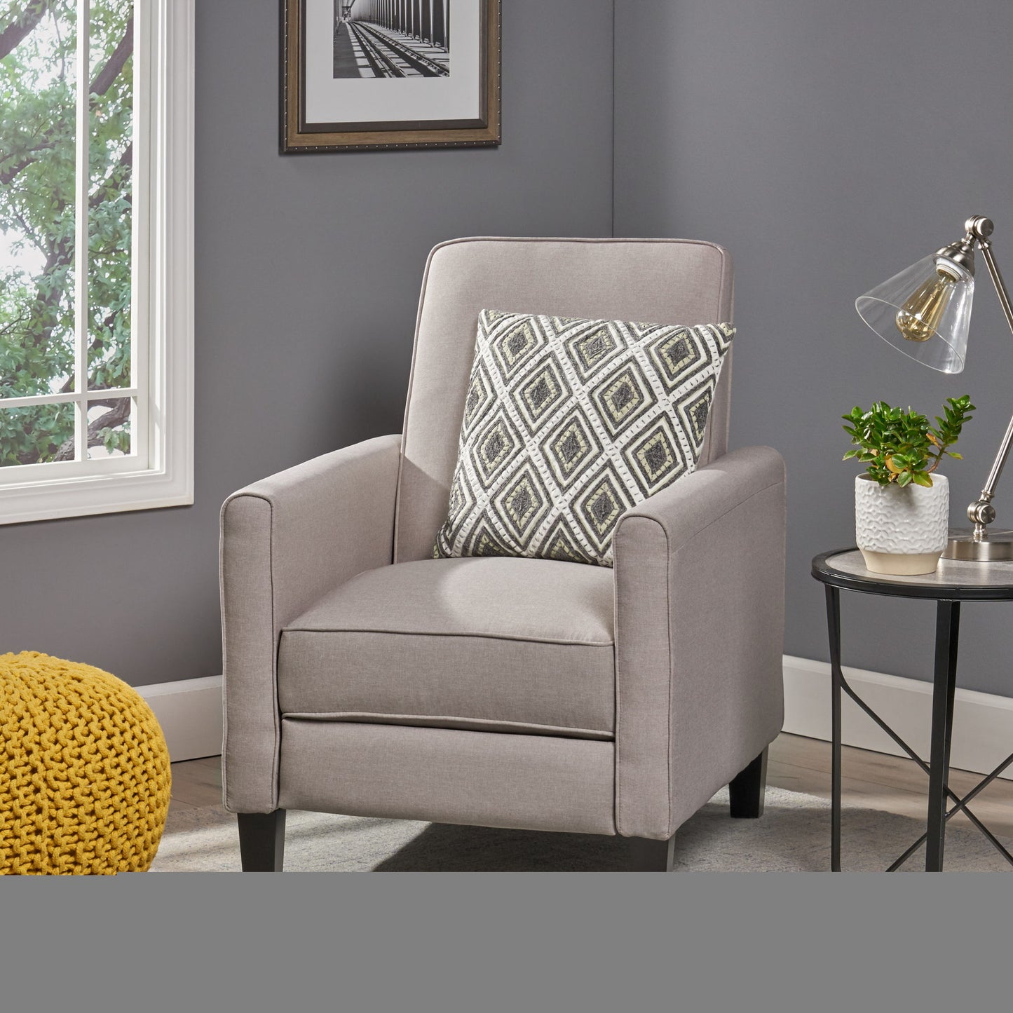 Elegant Push Back Chair For Home